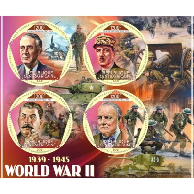 Вторая мировая война Черчиль , Сталин , Рузвельт , Шарль де Голль